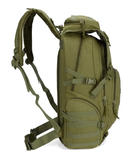 Тактичний рюкзак для риболовлі полювання походів туризму активного відпочинку спорту 50х27х22 см (476023-Prob) Оливковий - зображення 3
