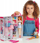 Розкладна шафа Klein для ляльок Барбі з полицями та вішаками для одягу (4009847058010) - зображення 4