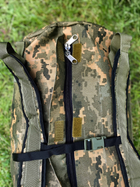 Рюкзак-сумка-баул речмішок армійський 90л піксель - зображення 5