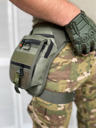 Сумка тактична поясна на ногу Tactical Bag Хакі - зображення 1