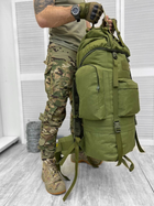 Тактичний рамний рюкзак Tactical Backpack Olive 100 л - зображення 4