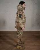 Зимова військова форма SoftShell з утеплювачем ХОЛОСОФТ мультикам маскувальний костюм штани і бушлат S - (46) - зображення 5