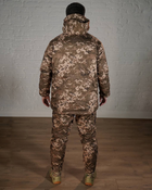 Зимова військова форма SoftShell з утеплювачем ХОЛОСОФТ піксель бушлат та штани розмір S - (46) - зображення 3