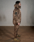 Зимова військова форма SoftShell з утеплювачем ХОЛОСОФТ піксель бушлат та штани розмір S - (46) - зображення 4