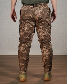 Зимние тактические брюки SoftShell с утеплителем ХОЛОСОФТ пиксель теплая флисовая подкладка M - (48) - изображение 4