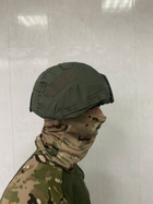 Кавер на каску защитный MICH с ушами ПРОФИ рип-стоп чехол на шлем маскировочный с фиксацией для очков - изображение 3