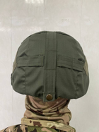 Кавер на каску защитный MICH с ушами ПРОФИ рип-стоп чехол на шлем маскировочный с фиксацией для очков - изображение 6