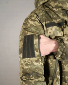 Бушлат армійський зимовий ГРЕТА з утеплювачем ХОЛОСОФТ піксель тепла флісова підкладка водонепроникаючий XXL - (54) - зображення 7