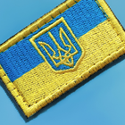 Шеврон на липучке TM IDEIA Флаг з Тризубцем 3,5х5,5 см (800029439) - изображение 4