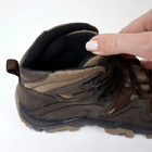 Ботинки кожаные OKSY TACTICAL Brown демисезонные 43 размер - изображение 10