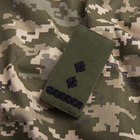 Шеврон нашивка на липучке погон звания ВСУ Подполковник хаки 5х10 см (800029734) TM IDEIA - изображение 5