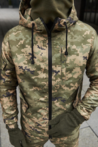 Тактическая куртка с флисом Terra Hot зеленый пиксель L - изображение 3