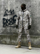 Зимовий костюм 'Terra Hot' світлий піксель + бафф хакі та рукавички M - зображення 1
