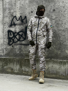 Зимовий костюм 'Terra Hot' світлий піксель + бафф хакі та рукавички M - зображення 7