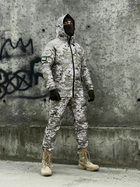 Зимовий костюм 'Terra Hot' світлий піксель + бафф хакі та рукавички XL - зображення 2