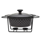 Марміт керамічний Kamille KM-6425 24х21х8 см 1.5 л чорний