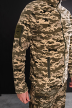 Кофта флісова чоловіча військова тактична з липучками під шеврони ЗСУ Піксель 8714 56 розмір хакі - зображення 6