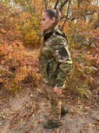 Зимова куртка мультикам водовідштовхувальна SoftShell Combat жіноча S - зображення 8