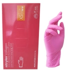 Перчатки нитриловые с коллагеном NITRYLEX розовые ХS 100 шт - изображение 1