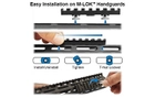 Планка Picatinny на M-LOK Leapers UTG PRO 4-Slot Black MTURS09S - зображення 3