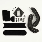 Набір обвісу для тактичного шолома Fast Mich Pasgt комплектуючі аксесуари та запчастини бічні рейки + NVG платформа черный - зображення 1