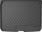 Коврик в багажник (резиновый) Gledring для Audi Q2/SQ2 2016- (с двухуровневым полом) (верхнее положение), (GR 1125)