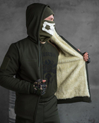 Зимний тактический костюм shredder на овчине олива M - изображение 8