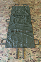 Носилки эвакуационные медицинские мягкие бескаркасные прорезиненные с фиксатором Signal, Зеленые Oxford (PVC) - изображение 4