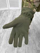 Зимние перчатки софтшел Олива L - изображение 2