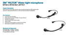 Стандартний мікрофон MT73/1 3M PELTOR 80 мм кабель - зображення 3