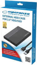 Зовнішня кишеня Esperanza для дисків HDD/SSD 2.5" Black (5901299958872) - зображення 4