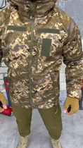 Зимняя тактическая куртка Softshell OMNI-HEAT пиксель PARADIGMA 3XL - изображение 10