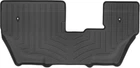 Автомобильные коврики в салон Weathertech на BMW X7 7м 19- 3-й ряд черные БМВ Х7 WT0026994