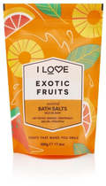 Sól do kąpieli I Love Scented Bath Salts kojąco-relaksująca Exotic Fruits 500 g (5060351545419) - obraz 1