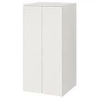 Гардероб IKEA ЗМОСТАД/ОПХУС, білий білий, з 3 полицями, 60x57x123 см, 494.833.13