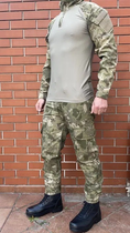 Тактическая военная форма (военный китель, тактическая рубашка убакс, военные тактические брюки, ремень) комуфляж оливия , размер XL - изображение 3