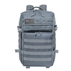 Тактичний рюкзак Armour Tactical B1145 Oxford 900D (з системою MOLLE) 45 л Сірий - зображення 2