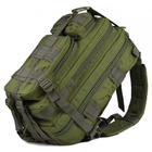 Тактичний штурмовий військовий рюкзак Armour Tactical B45 Oxford 600D (з системою MOLLE) 45 літрів Олива - зображення 4