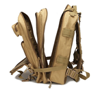 Тактический штурмовой военный рюкзак Armour Tactical B45 Oxford 600D (с системой MOLLE) 45 литров Койот - изображение 8