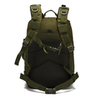 Рюкзак тактический военный 45л 800D зеленый олива - изображение 3