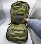 Рюкзак тактический военный 45л 800D зеленый олива - изображение 7