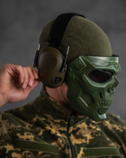 Активні тактичні навушники Tactical 6S oliva П3-0! - зображення 1