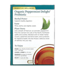 Пробіотик та органічна перцева м'ята Traditional Medicinals "Organic Peppermint Delight Probiotic" чай без кофеїну (16 пакетиків / 24 г) - зображення 3