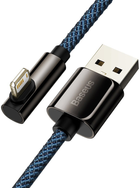 Kabel Baseus Legend Series Elbow CACS USB AM-Lightning M 2.4A 90° 2 m Niebieski (CACS000103) - obraz 4