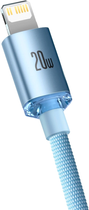 Кабель Baseus Crystal Shine Series Fast Charging Data Cable Type-C to iP 20W 1.2 м Sky Blue (CAJY001303) - зображення 3