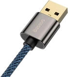 Kabel Baseus Legend Series Elbow CATCS USB3.1 AM-Type-C M 66W 90° 1 m Niebieski (CACS000403) - obraz 3