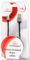 Kabel Cablexpert USB 2.0 - Apple Lightning 1.8 m Czarny (CCB-mUSB2B-AMLM-6) - obraz 3