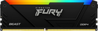 Pamięć RAM Kingston Fury DDR4-3600 16384MB PC4-28800 (Kit of 2x8192) Beast RGB 1Rx8 Black (KF436C17BB2AK2/16) - obraz 4