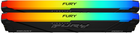 Pamięć RAM Kingston Fury DDR4-3600 65536MB PC4-28800 (Kit of 2x32768) Beast RGB 2Rx8 Black (KF436C18BB2AK2/64) - obraz 2