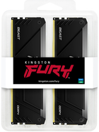 Pamięć RAM Kingston Fury DDR4-3600 65536MB PC4-28800 (Kit of 2x32768) Beast RGB 2Rx8 Black (KF436C18BB2AK2/64) - obraz 7
